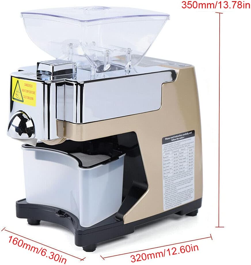 Stainless Steel 110V 450W Automatic Oil Press Machine V945068