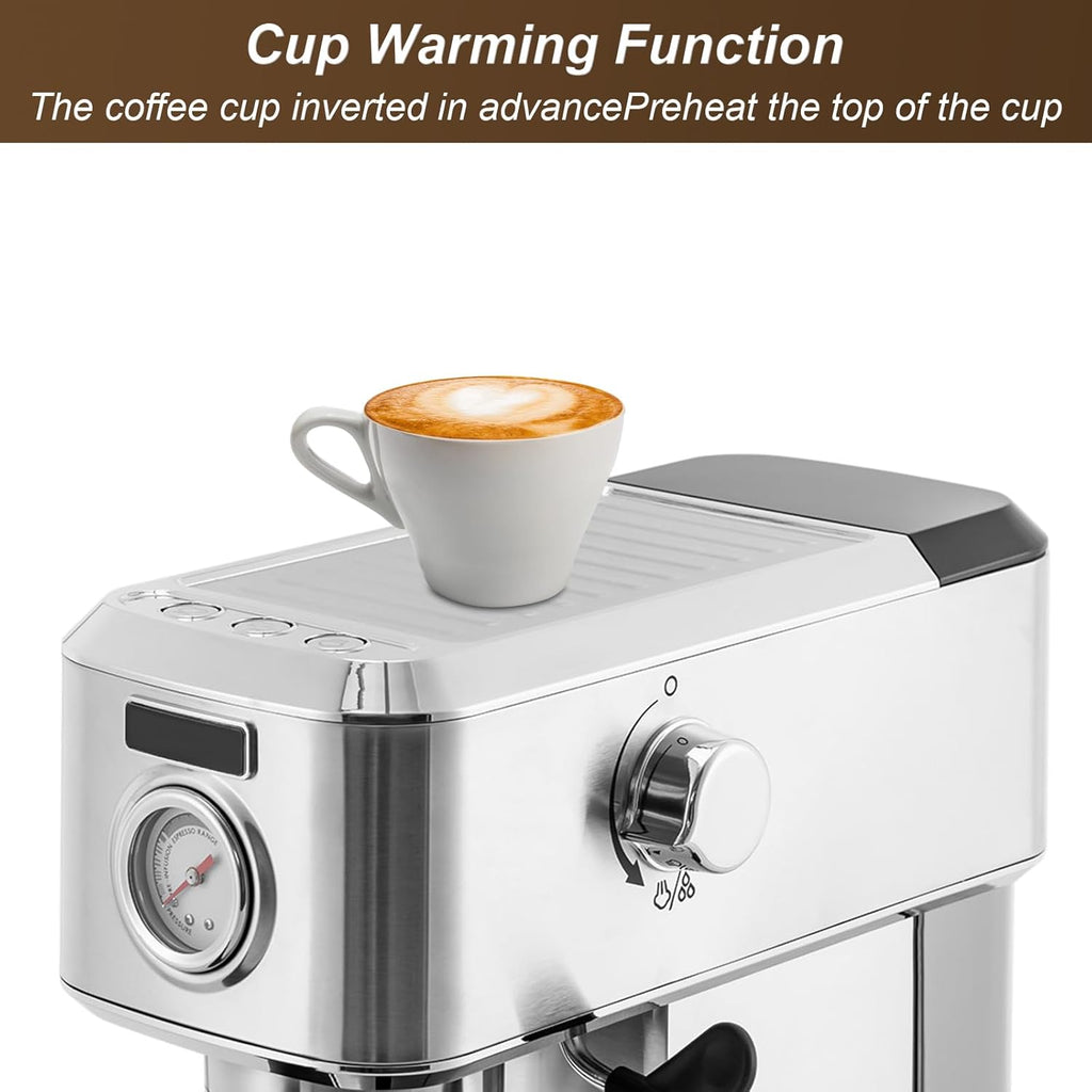 15 Bar Espresso Machine with Milk Frother Steamer H222
