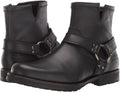 Black Harness Side Zipper Boots N27487