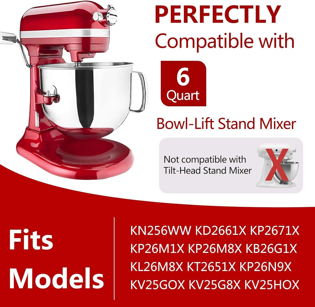 Mixer Bowl Covers for KitchenAid Stand Mixer 6-7 Quart Bowl-Lift E2419
