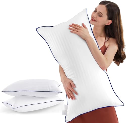 King Size Set of 2 Cooling Pillows with Down Alternative Filling K727