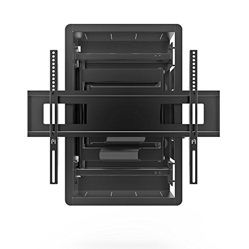 Black Recessed In-Wall Full Motion Articulating TV Mount for 32-inch to 55-inch TVs F876136