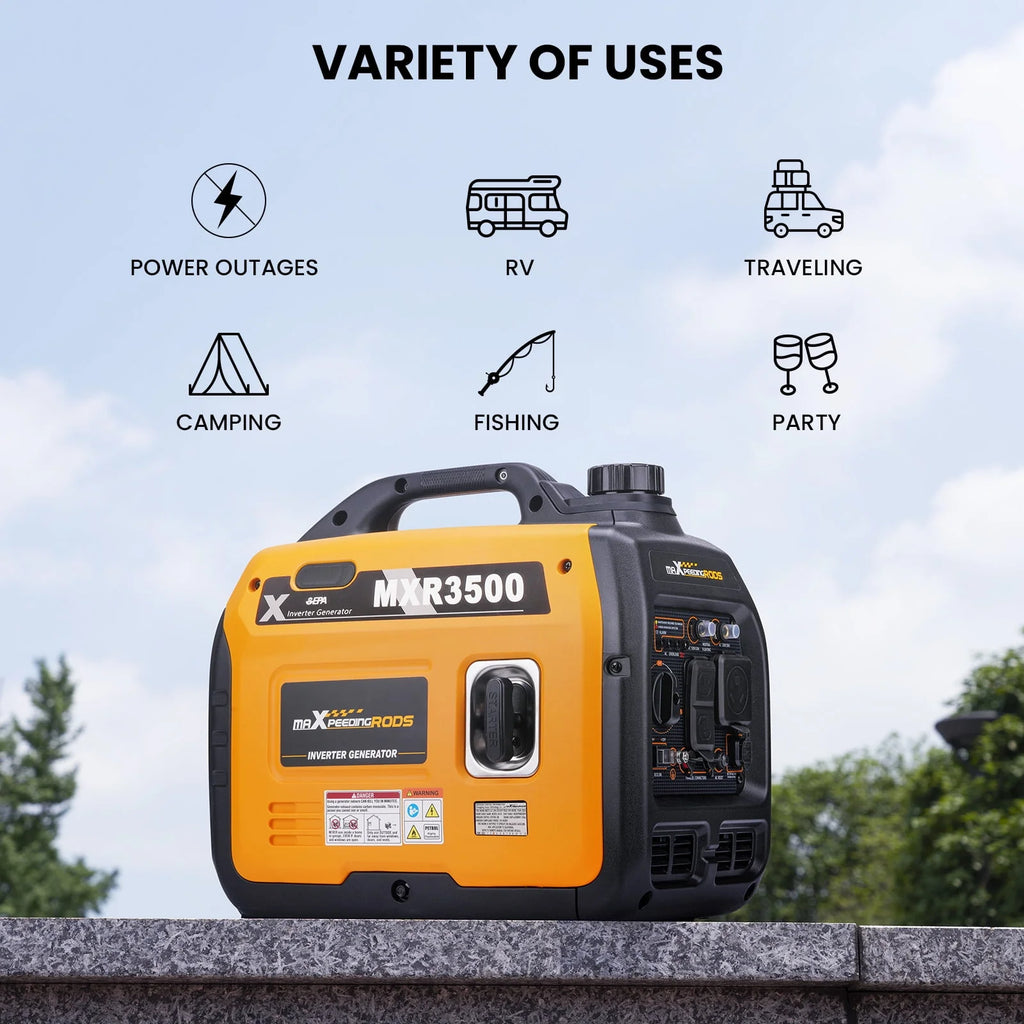 3500W Ultralight Electric Start Portable Inverter Generator U82542