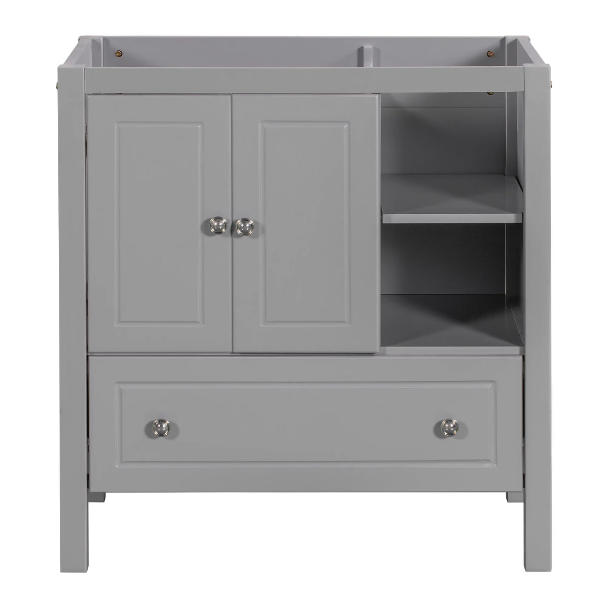 Grey Solid Wood Bathroom Vanity Base D440164