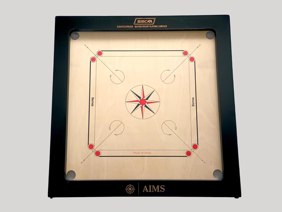 Full Size Carrom Board with Striker and Coins X3006