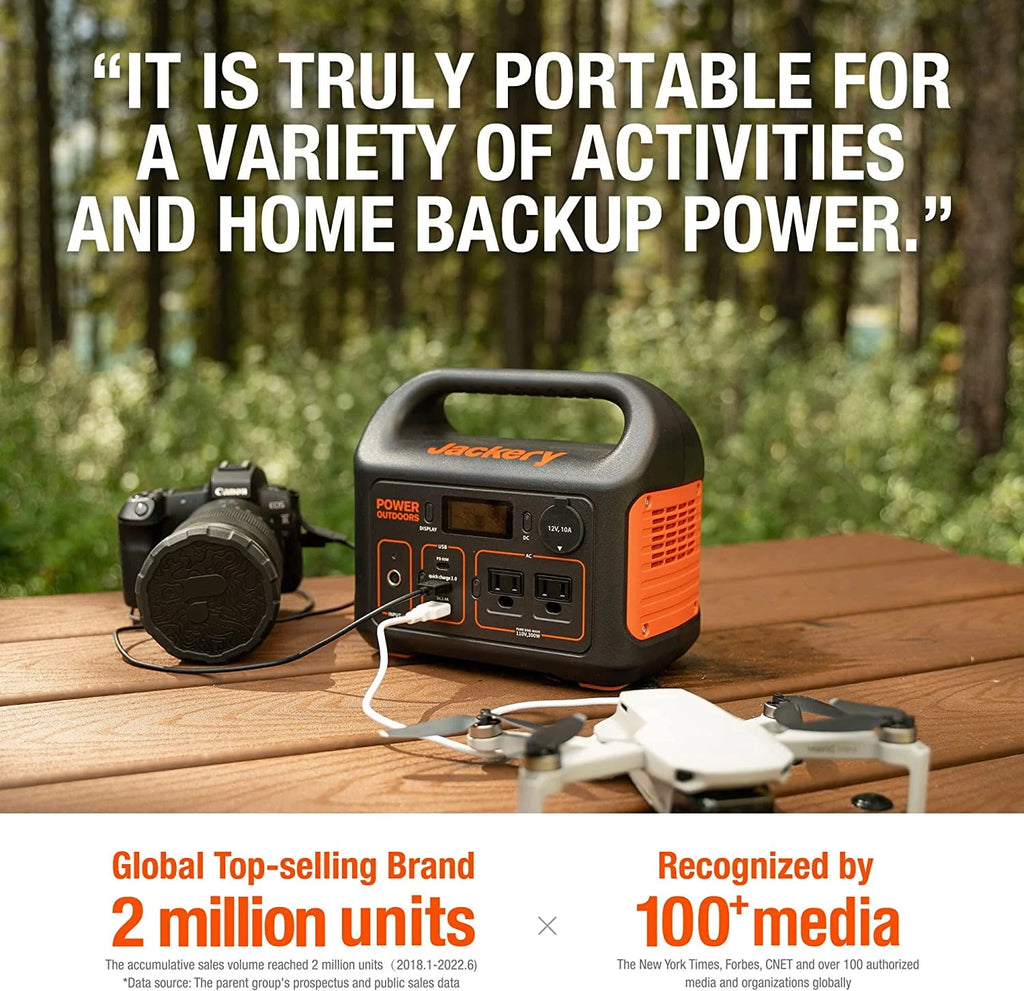 Portable Power Station with Automobile Battery Charging Cable E192245