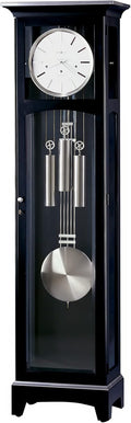 Black Satin Finish Floor Clock Z557626