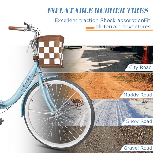 26-Inch 7-Speed Women's Bike with Front Basket N52188