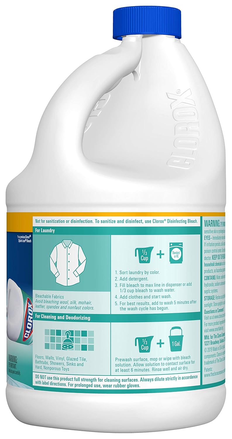 Concentrated Bleach, Clean Linen, 77 Ounce Bottle M3891