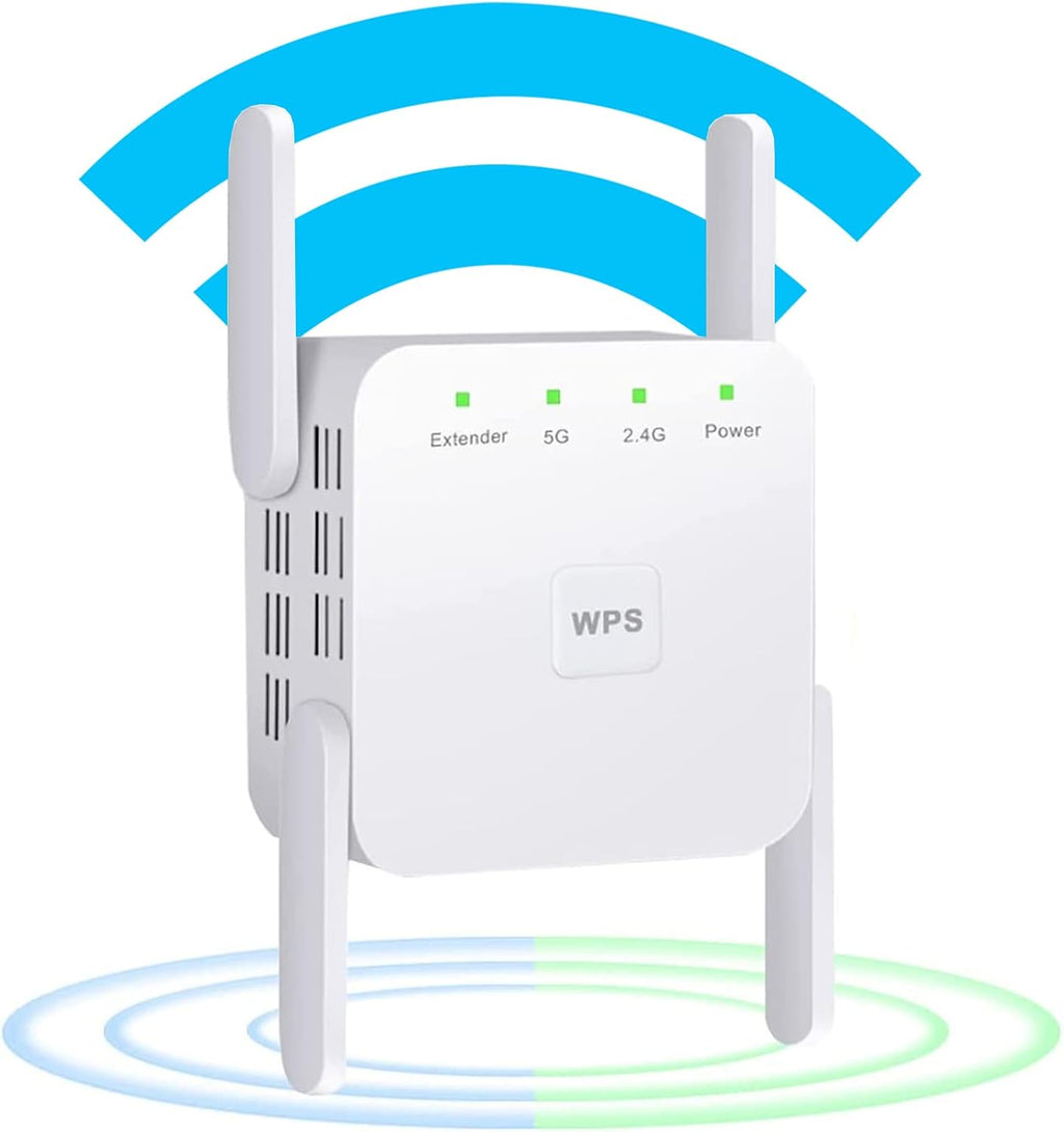 1200Mbps Wall-Through WiFi Range Extender with Ethernet Port, Pack of 2 E139