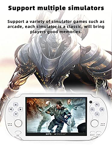 Handheld Game Console 4.3 inch Double Joystick 8GB 2200 Retro Game Portable Black H7363