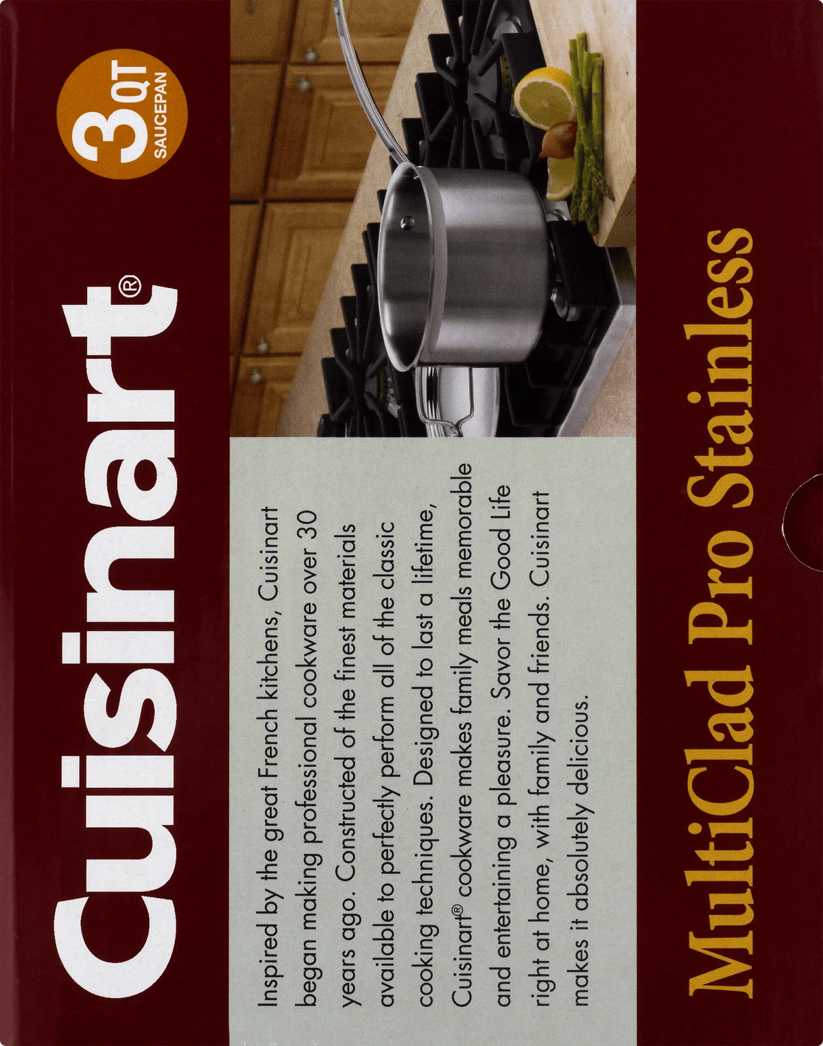 Triple Ply Stainless 3-Quart Saucepan N835