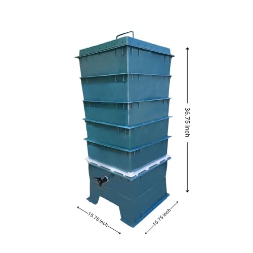 Dark Green 5-Tray Worm Compost Bin B4575