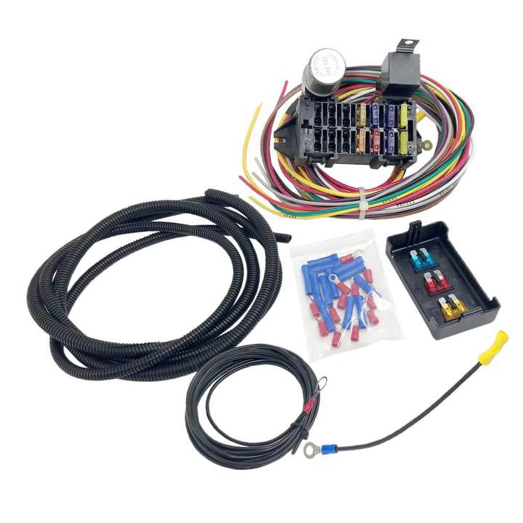 10 Circuit 8 Fuses Basic Wire Harness Fuse Box 12V C116826