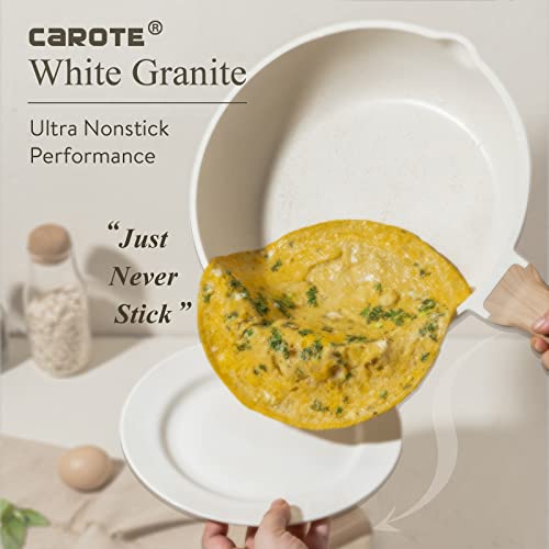 12Inch Nonstick Deep Frying Pan with Lid, 5.5 Qt Jumbo Cooker Saute Pan B11388