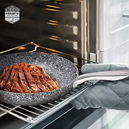 12 Inch Nonstick Stone Frying Pan with Lid L886332