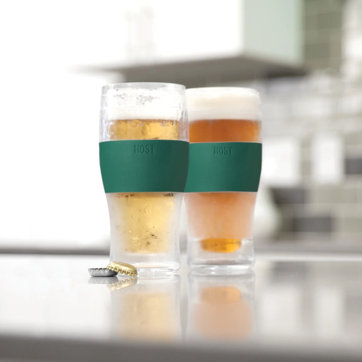 Green Double Walled Insulated Plastic Pint Glasses E243652