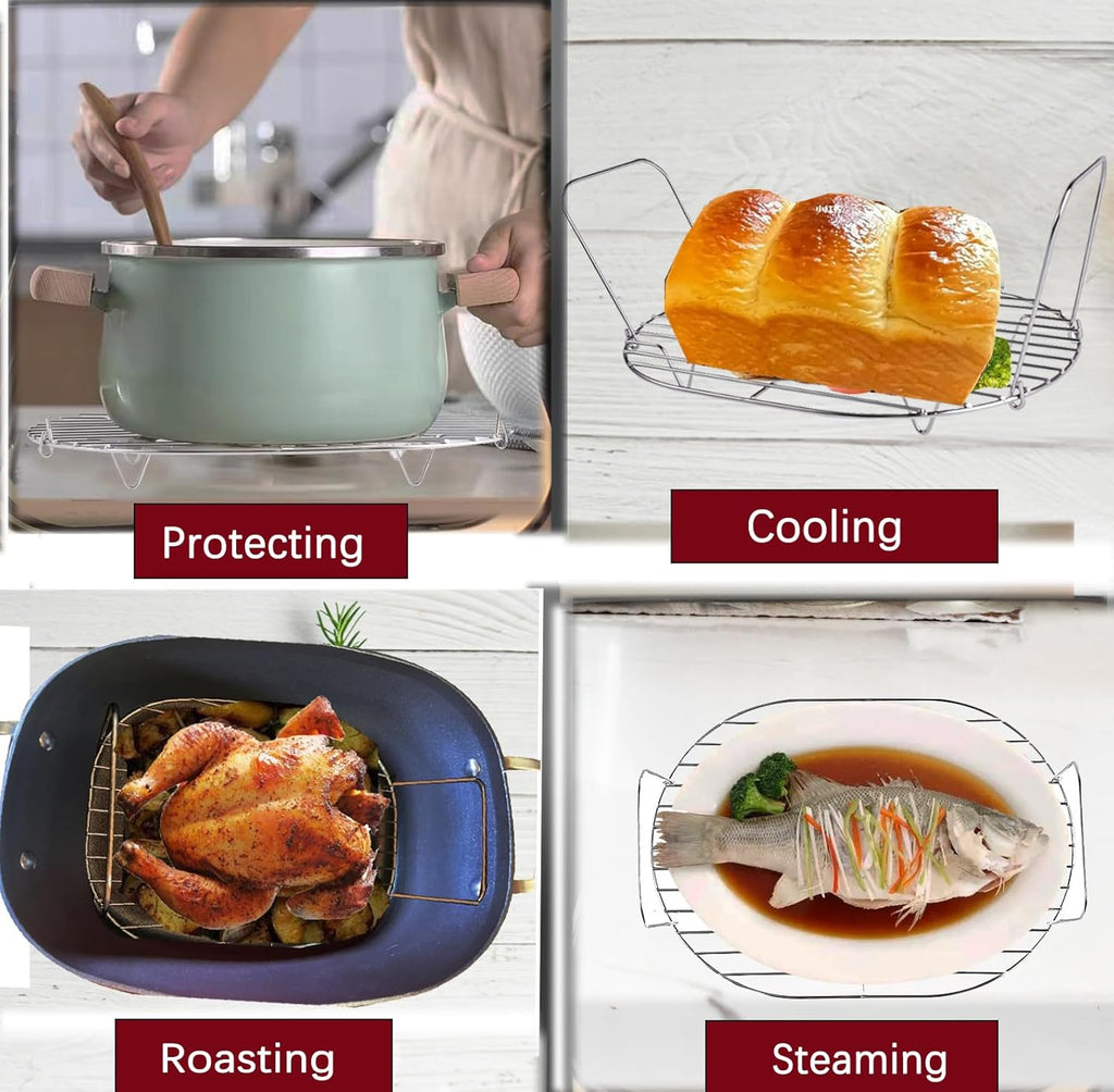 Chrome Pack of 2 Steam and Roast Rack U975
