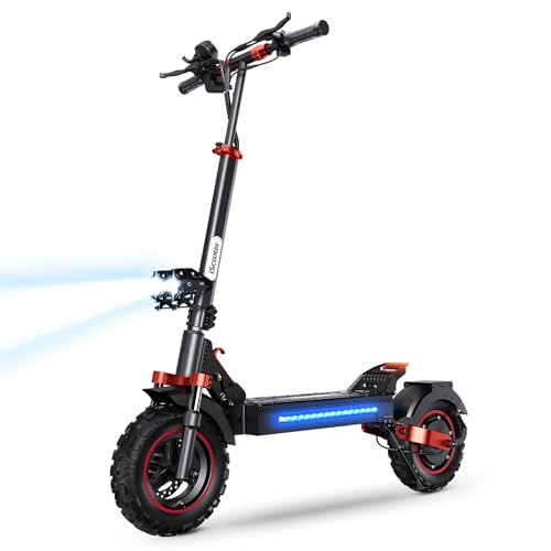 Electric Scooter with 28/38 MPH Top Speed, 40/50 Miles Range, 10/11" Offroad Pneumatic Tires, Foldable E7682