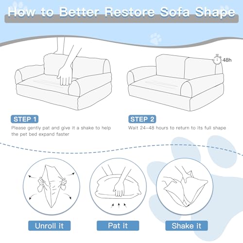 Cat Couch Bed with Removable Washable Cover Q701879