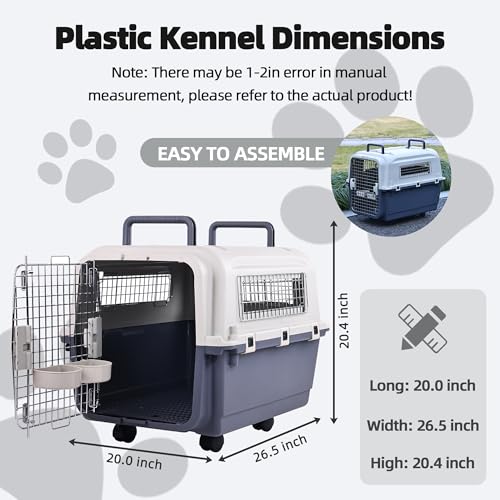 Plastic Airline Approved Travel Dog Crate, Medium R680