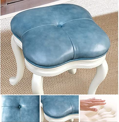 Upholstered Solid Wood Vanity Stool M2976