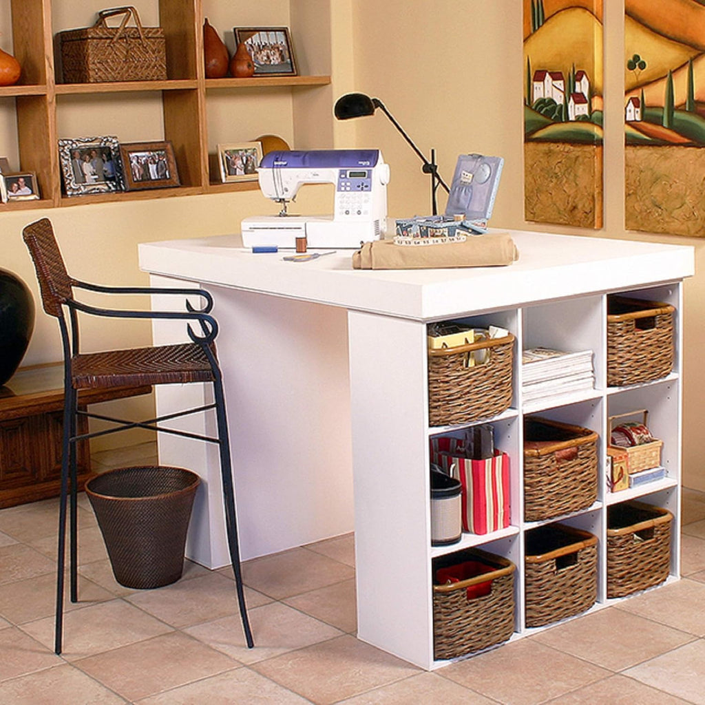 White Desk with 2 Bookcase Sides R215911