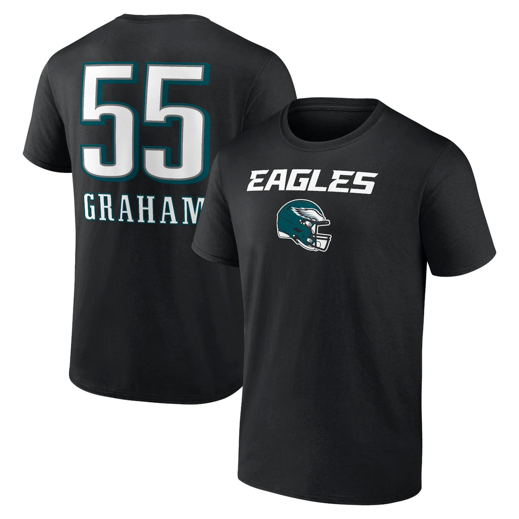 Black Philadelphia Eagles T-Shirt D7593