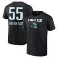 Black Philadelphia Eagles T-Shirt D7593