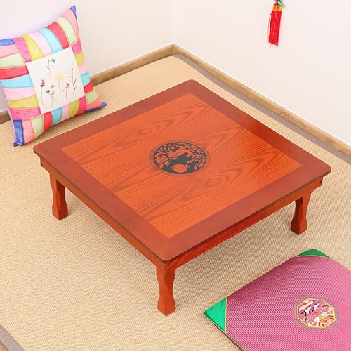 Folding Square Solid Wood Coffee Table (60cm) D74853