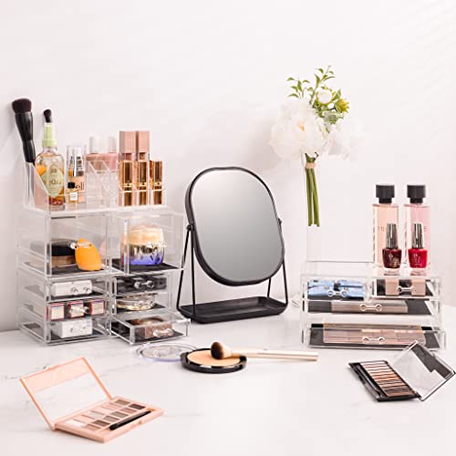 Clear Stackable 12 Drawers Makeup Organizer H502896