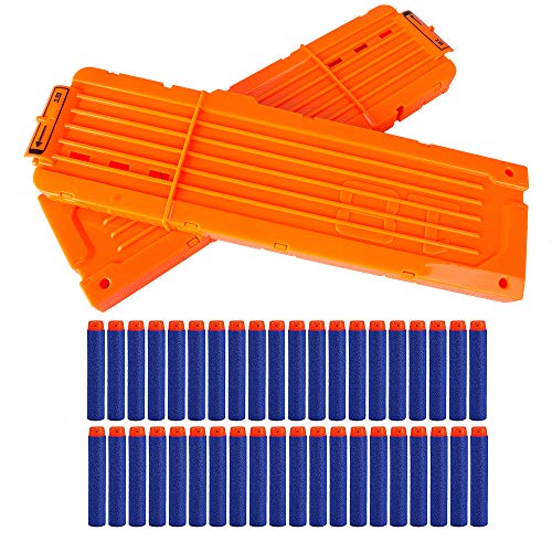2 Pack 18-Dart Quick Reload Clip and 40 Dart Refill Pack (Orange) P46543