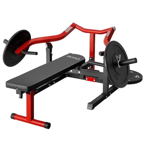 Chest Press Machine with Independent Converging Arms, Adjustable Flat Incline Bench A282711