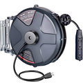 50 FT 14AWG/3C SJTOW Power Cord Reel with Lighted Triple Tap Outlet Z1916