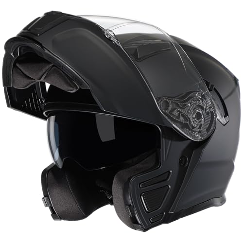 Modular Motorcycle Helmet Flip Up Full Face Dual Visor X738