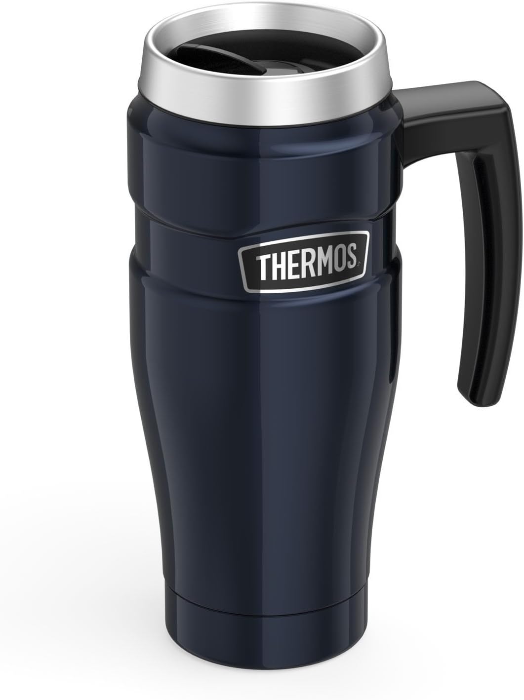 16 Ounce Blue Stainless Steel Travel Mug V78526