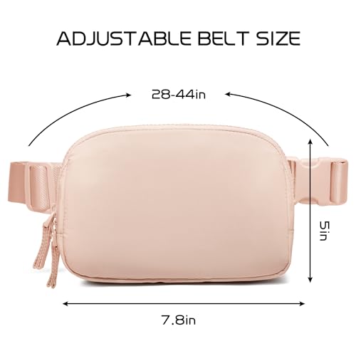 Lavender Belt Bag Fanny Pack Crossbody Bags with Initial Letter Patch K98870