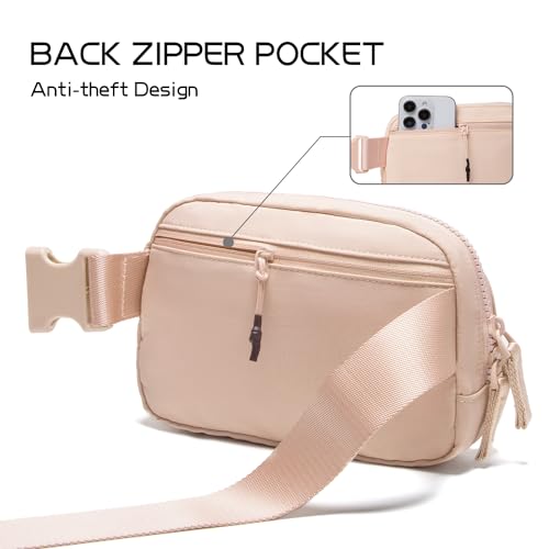 Lavender Belt Bag Fanny Pack Crossbody Bags with Initial Letter Patch K98870