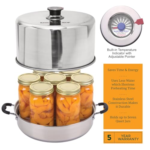 Stainless Steel Steam Canner with Temperature Indicator C811619