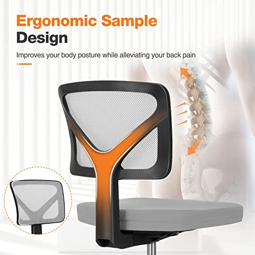 Black Mesh Desk Chair with Wheels J1112
