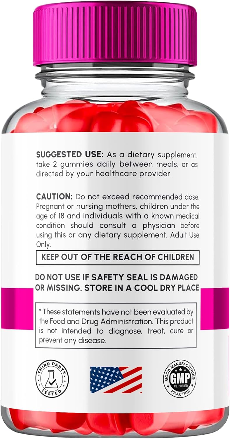 (2 Pack) ACV Gummies 1000mg Apple Cider Vinegar Vitamin B12 B6 Supplement (120 Gummies) G8984