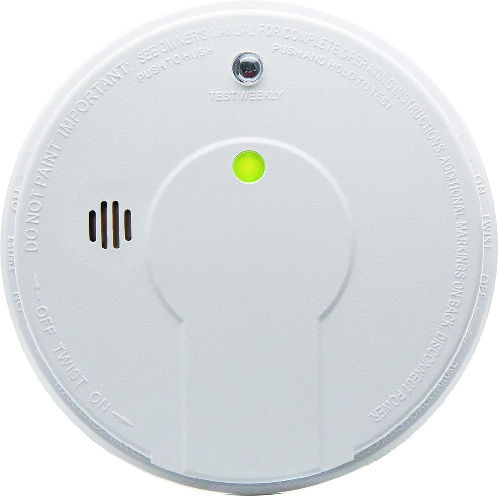 Hardwired Smoke Detector with 9-Volt Battery Backup F478