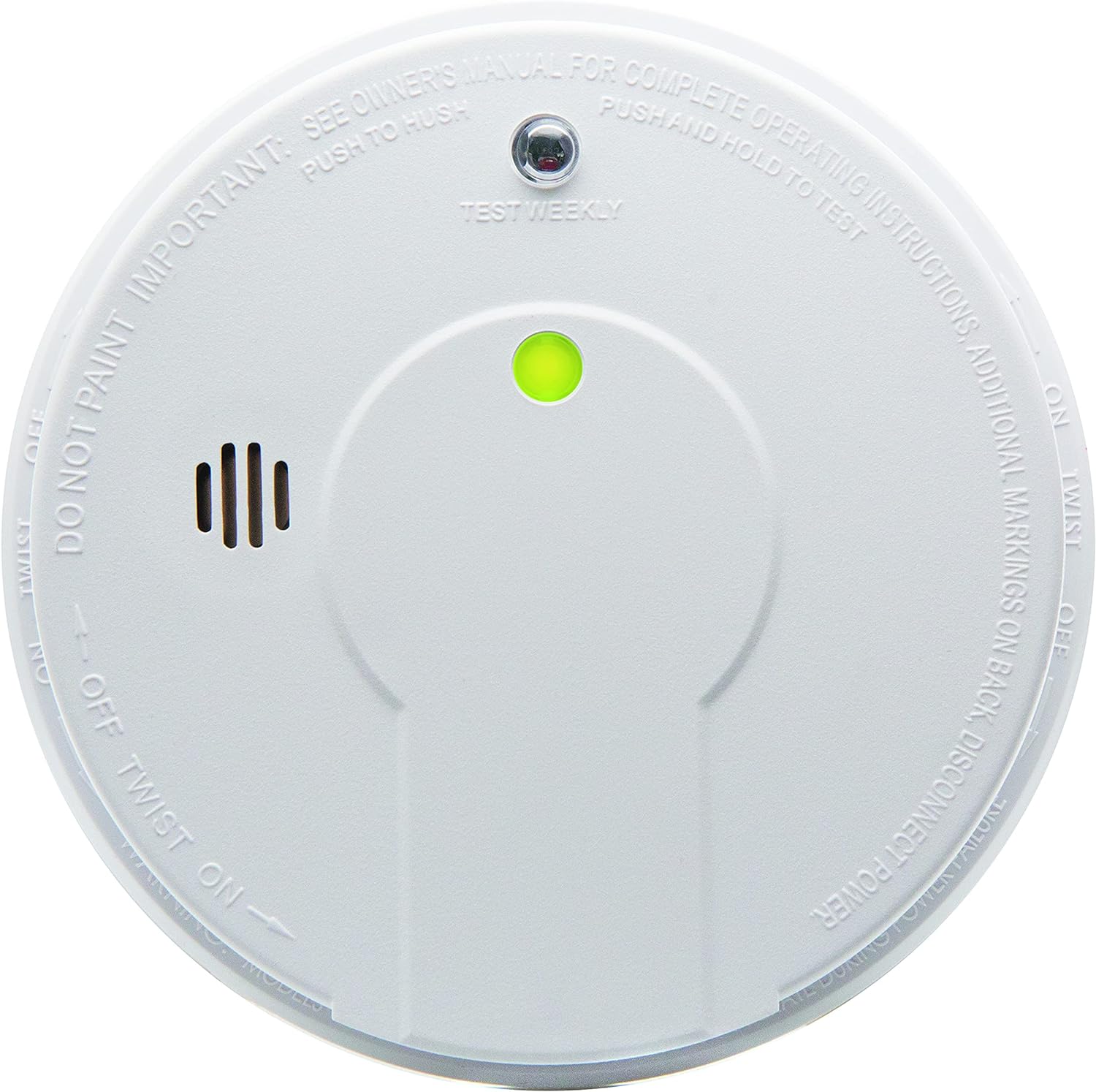 Hardwired Smoke Detector with 9-Volt Battery Backup F478