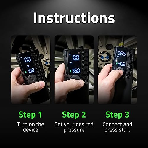 Tire Inflator Portable Air Compressor with Digital Pressure Gauge R3978