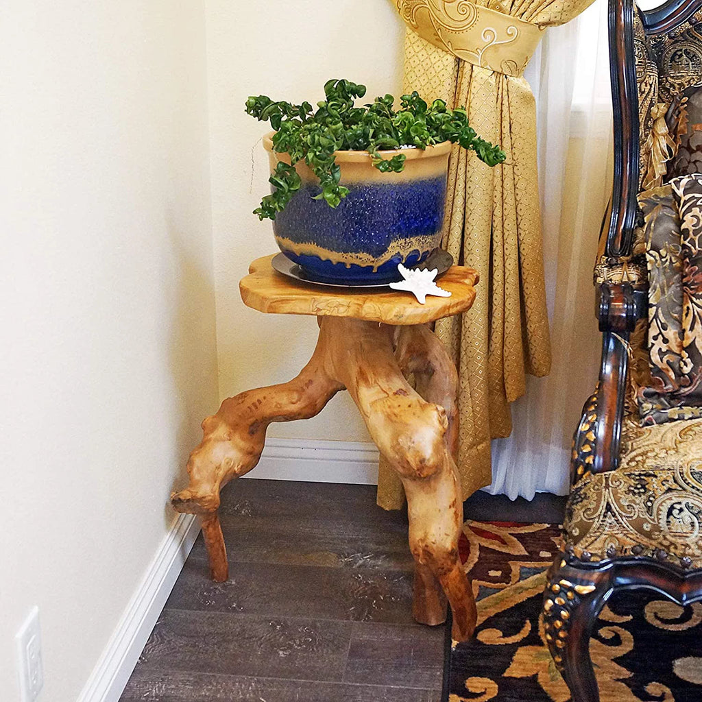 Tree Stump Side Table, 19" Tall R646
