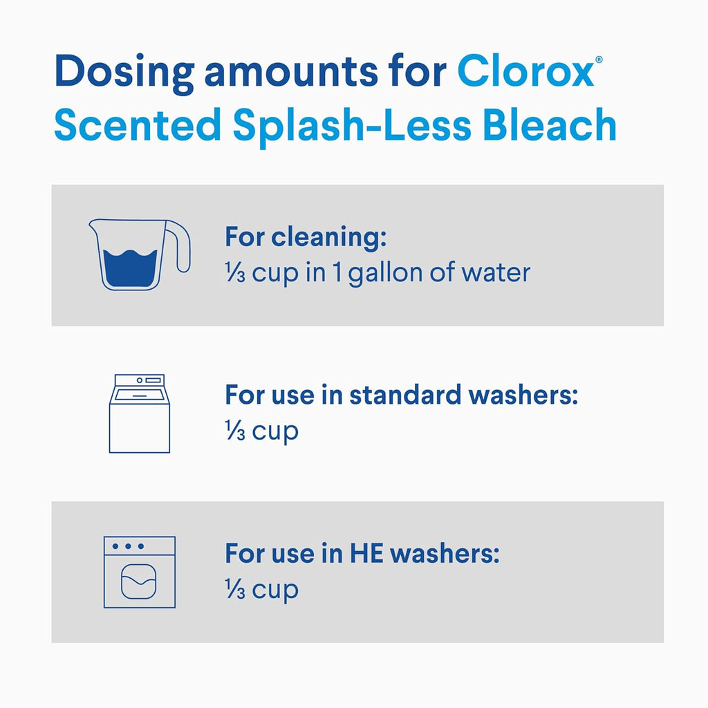 Concentrated Bleach, Clean Linen, 77 Ounce Bottle M3891