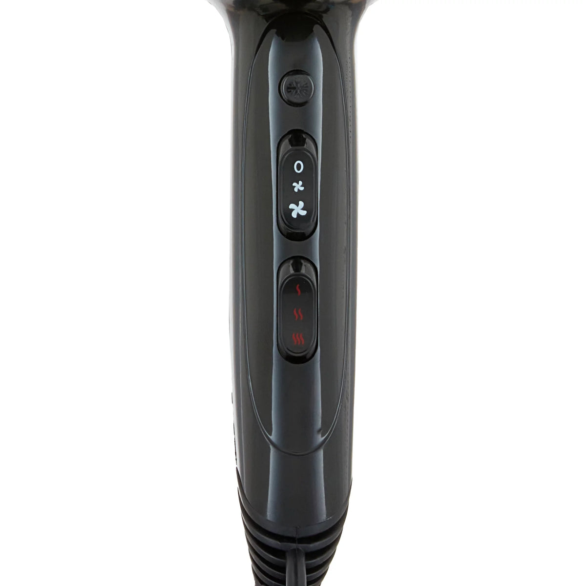 Black 1875W Pro Hair Dryer with Concentrator and Diffuser J83070