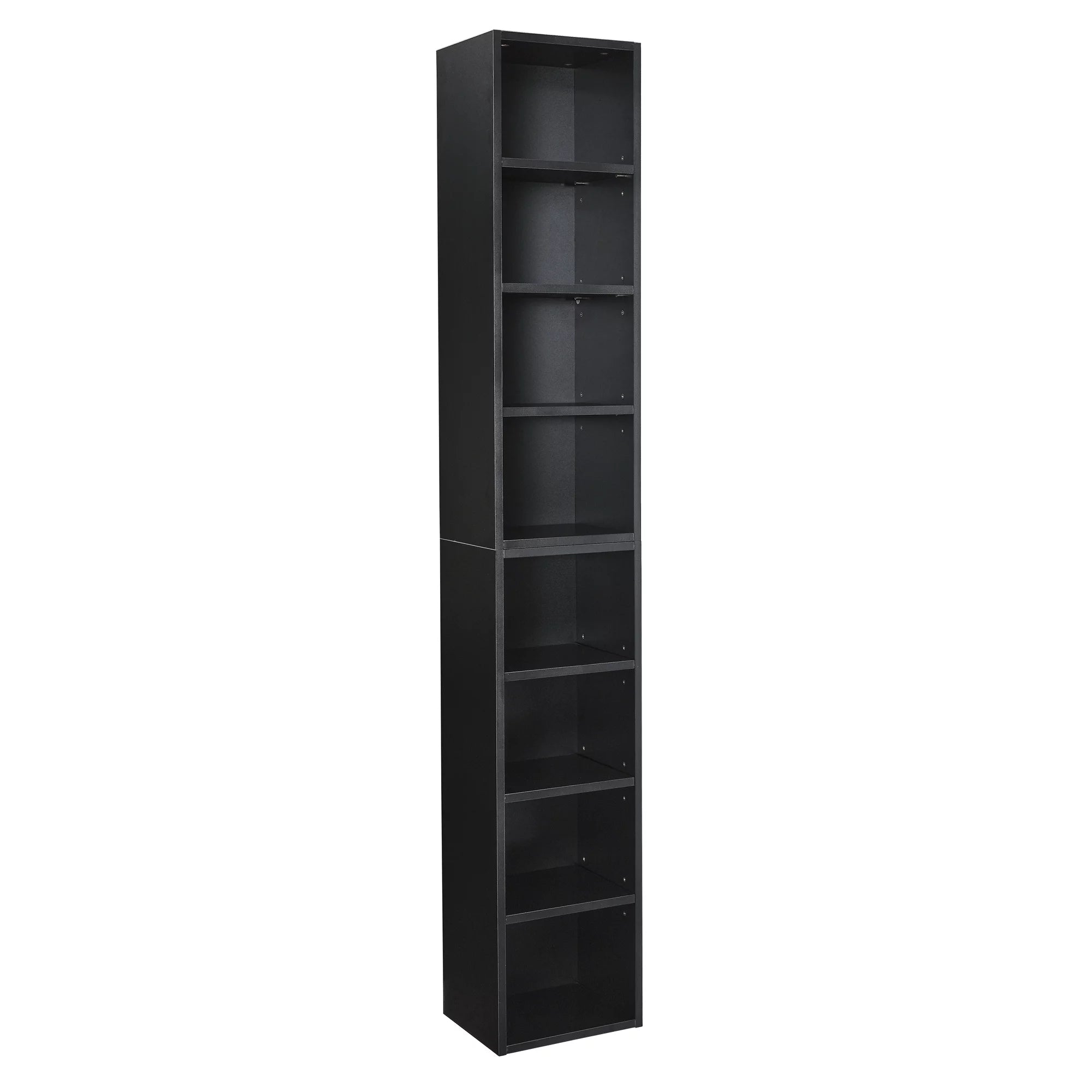 8-Tier Media Tower Rack with Adjustable Shelves I484