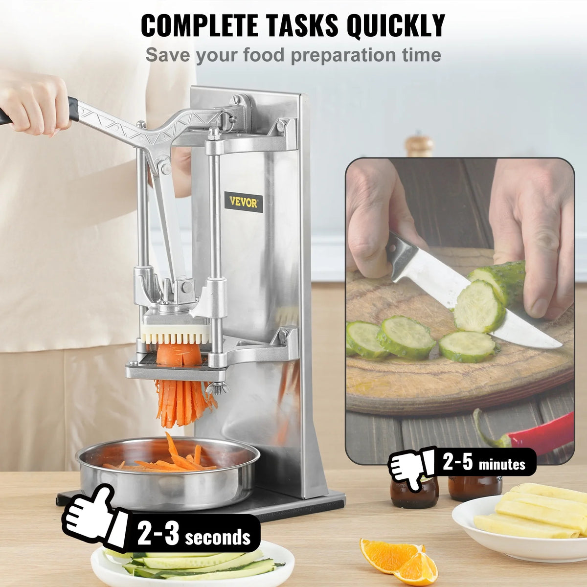 Commercial Vegetable Dicer French Fry Cutter with 4 Blades C20968