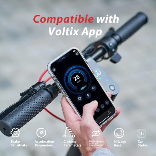 Electric Scooter with 1000W Motor, 28 MPH, 10" Pneumatic Tires, Foldable Handlebar N556